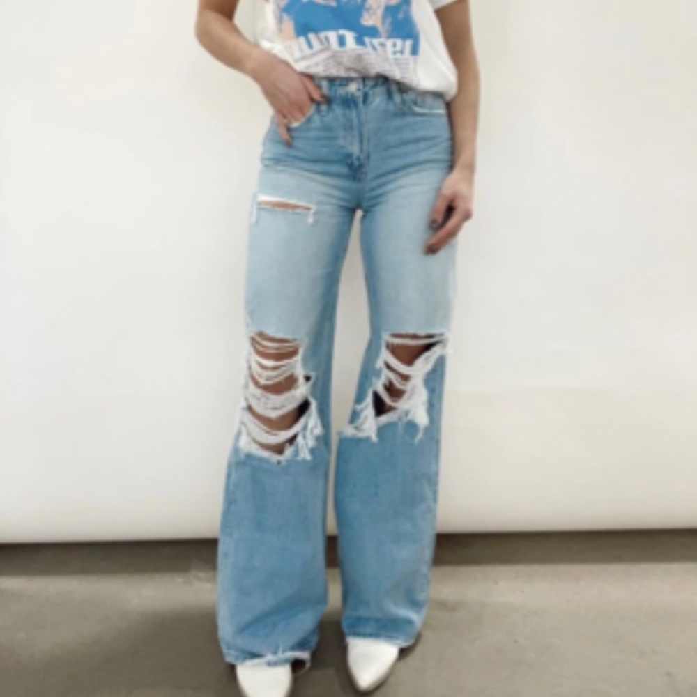 Flying Monkey Vintage Light Wash Denim Jeans NWT
